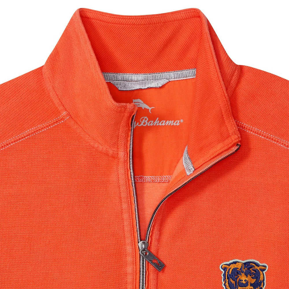 Chicago Bears Sport Tobago Half-Zip Pullover Orange | Tommy Bahama