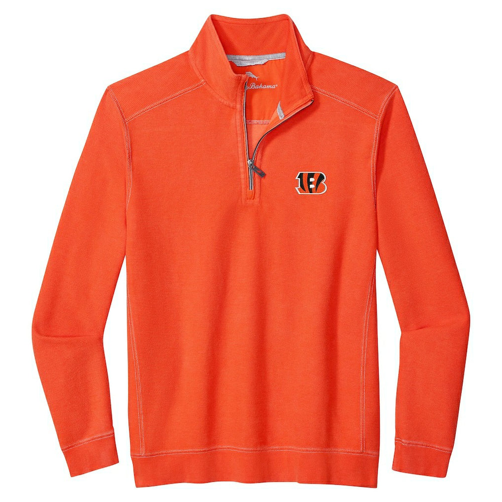 Cincinnati Bengals Sport Tobago Half-Zip Pullover Orange | Tommy Bahama