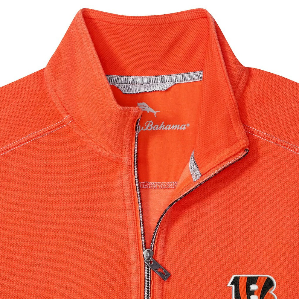 Cincinnati Bengals Sport Tobago Half-Zip Pullover Orange | Tommy Bahama