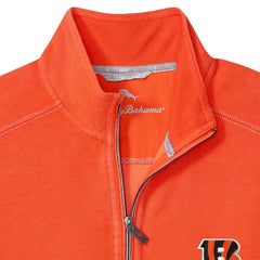 Cincinnati Bengals Sport Tobago Half-Zip Pullover Orange | Tommy Bahama