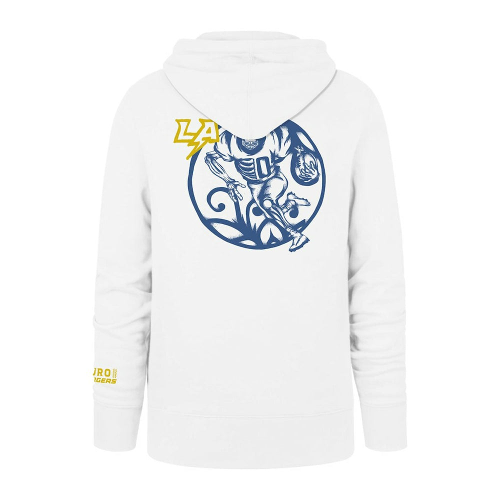 Los Angeles Chargers '47 La Familia Headline Pullover Hoodie White | 47 brand