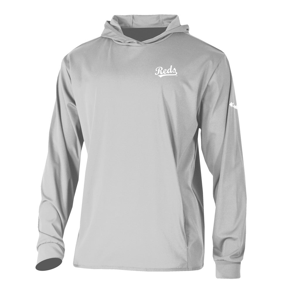 Cincinnati Reds Columbia Long Drive Pullover Hoodie - MLB