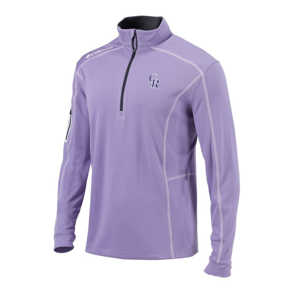 Colorado Rockies Columbia Omni-Wick Shotgun Quarter-Zip Pullover - MLB