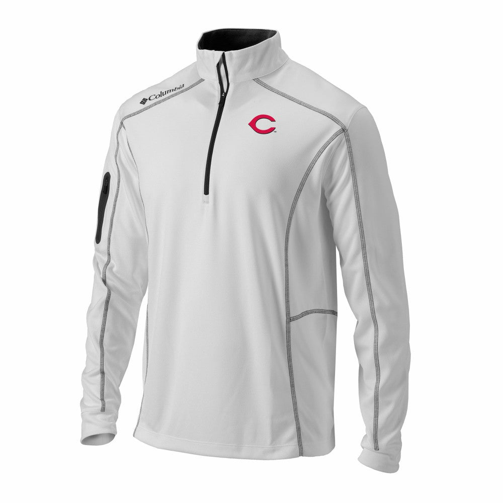 Cincinnati Reds Columbia Omni-Wick Shotgun Quarter-Zip Pullover - MLB