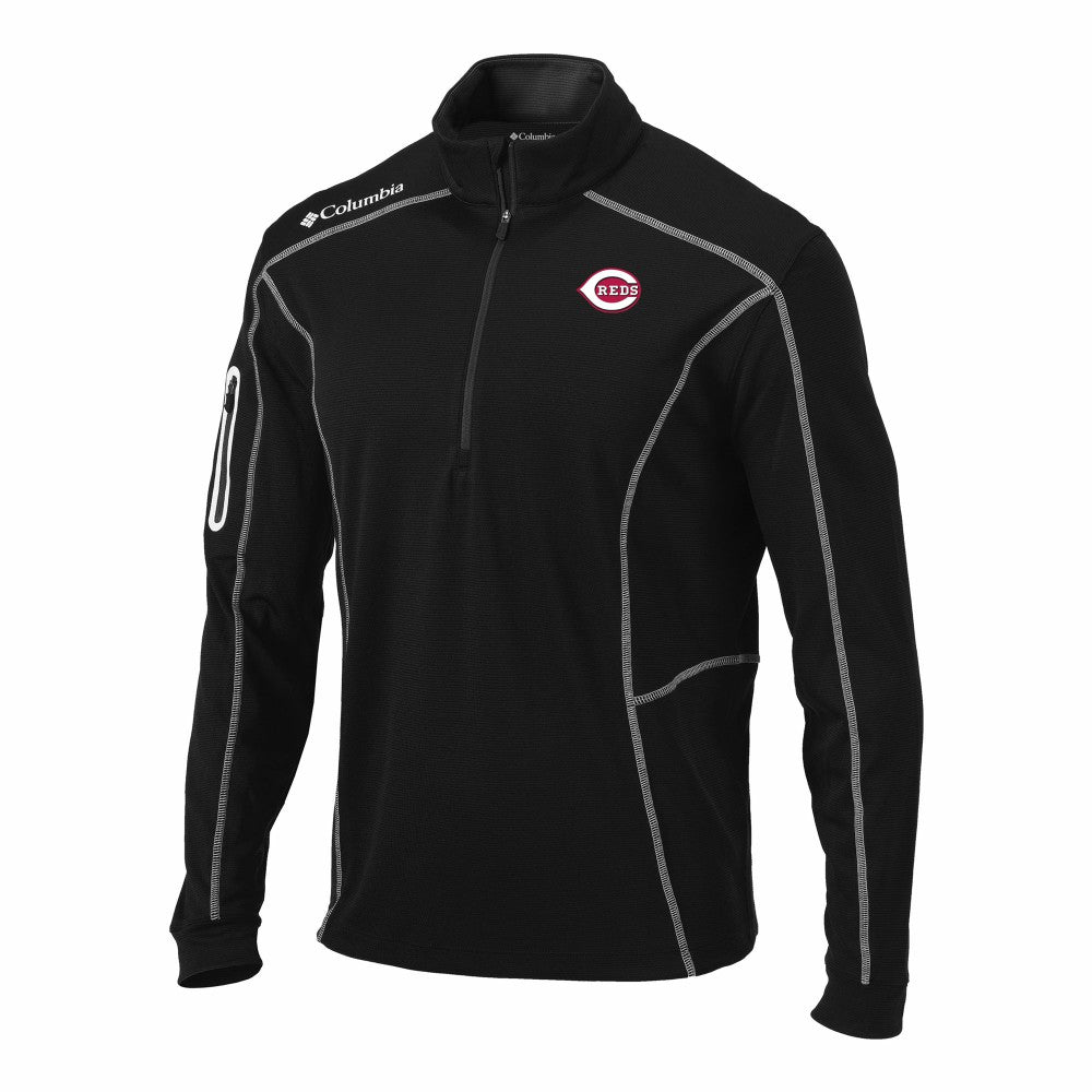 Cincinnati Reds Columbia Omni-Wick Shotgun Quarter-Zip Pullover - MLB