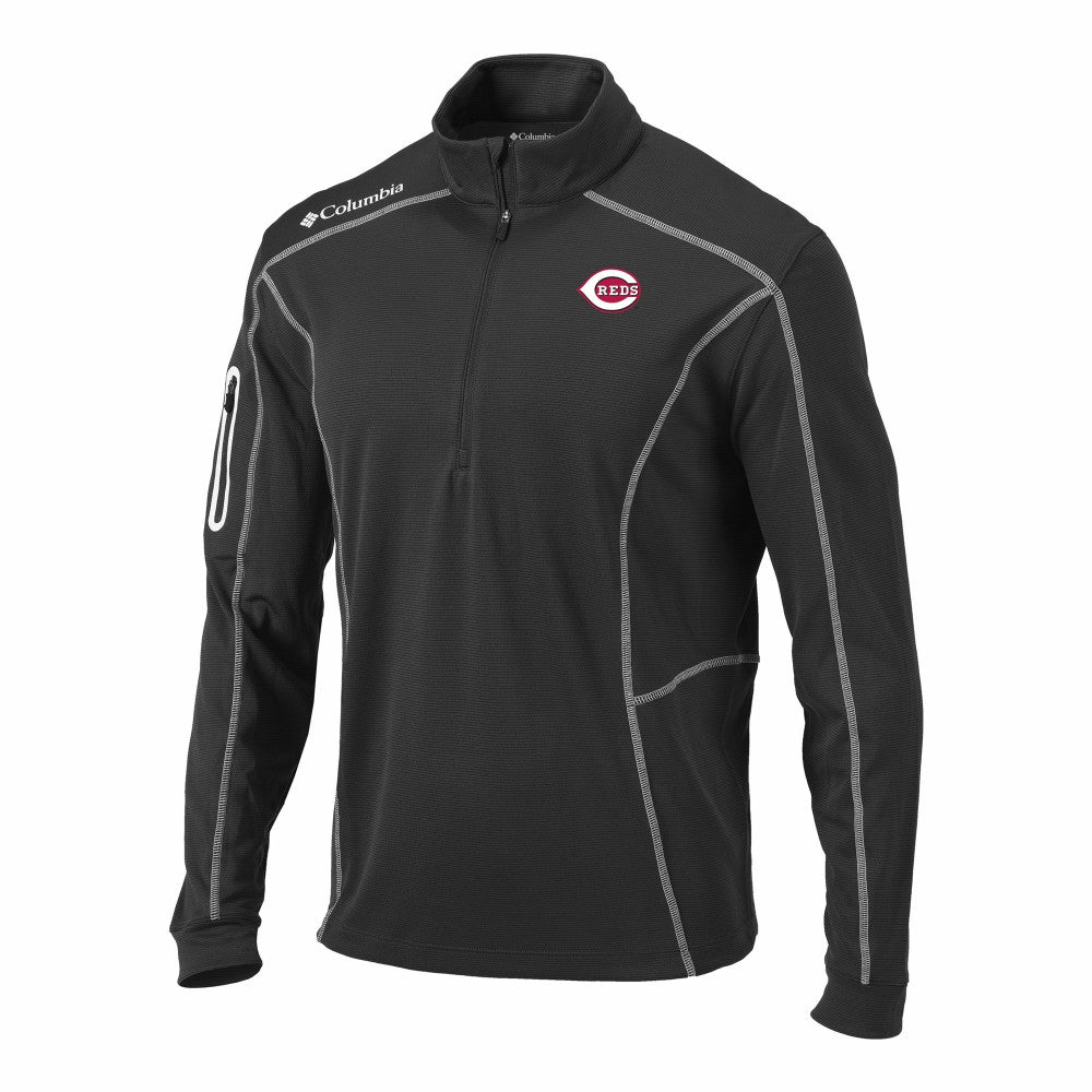 Cincinnati Reds Columbia Omni-Wick Shotgun Quarter-Zip Pullover - MLB