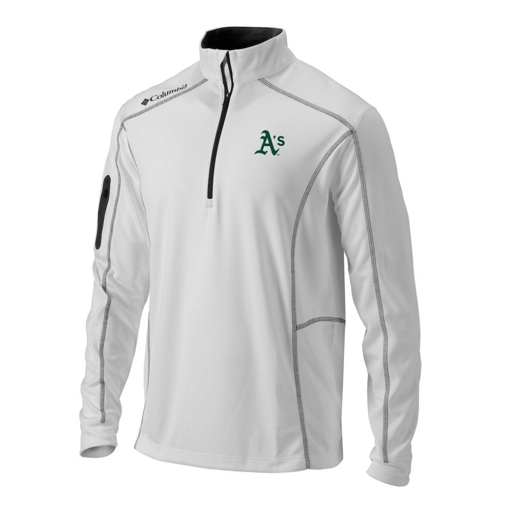 Athletics Columbia Omni-Wick Shotgun Quarter-Zip Pullover - MLB