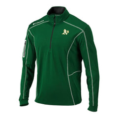Athletics Columbia Omni-Wick Shotgun Quarter-Zip Pullover - MLB