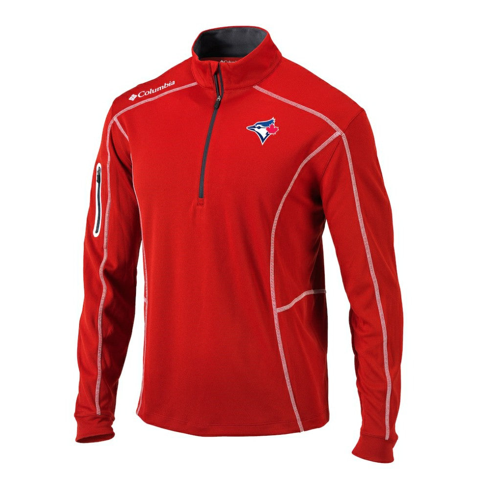 Toronto Blue Jays Columbia Omni-Wick Shotgun Quarter-Zip Pullover - MLB