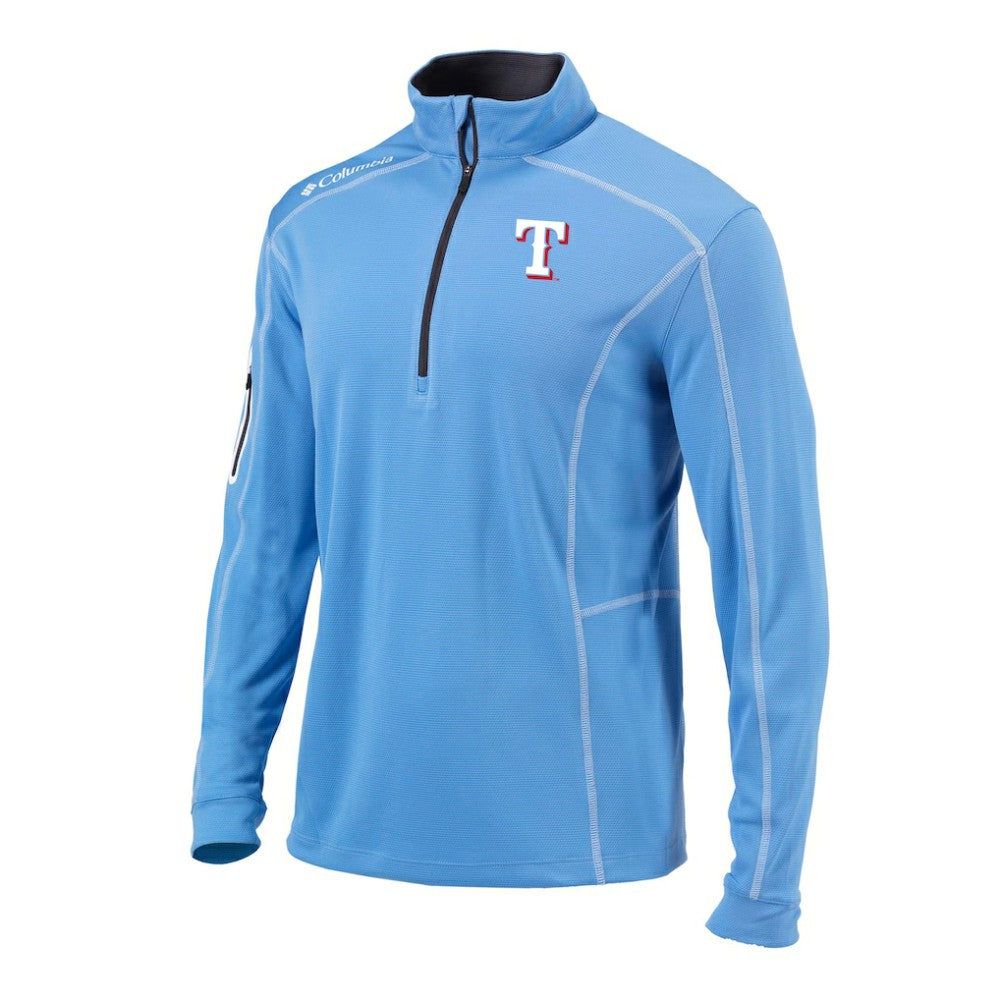 Texas Rangers Columbia Omni-Wick Shotgun Quarter-Zip Pullover - MLB