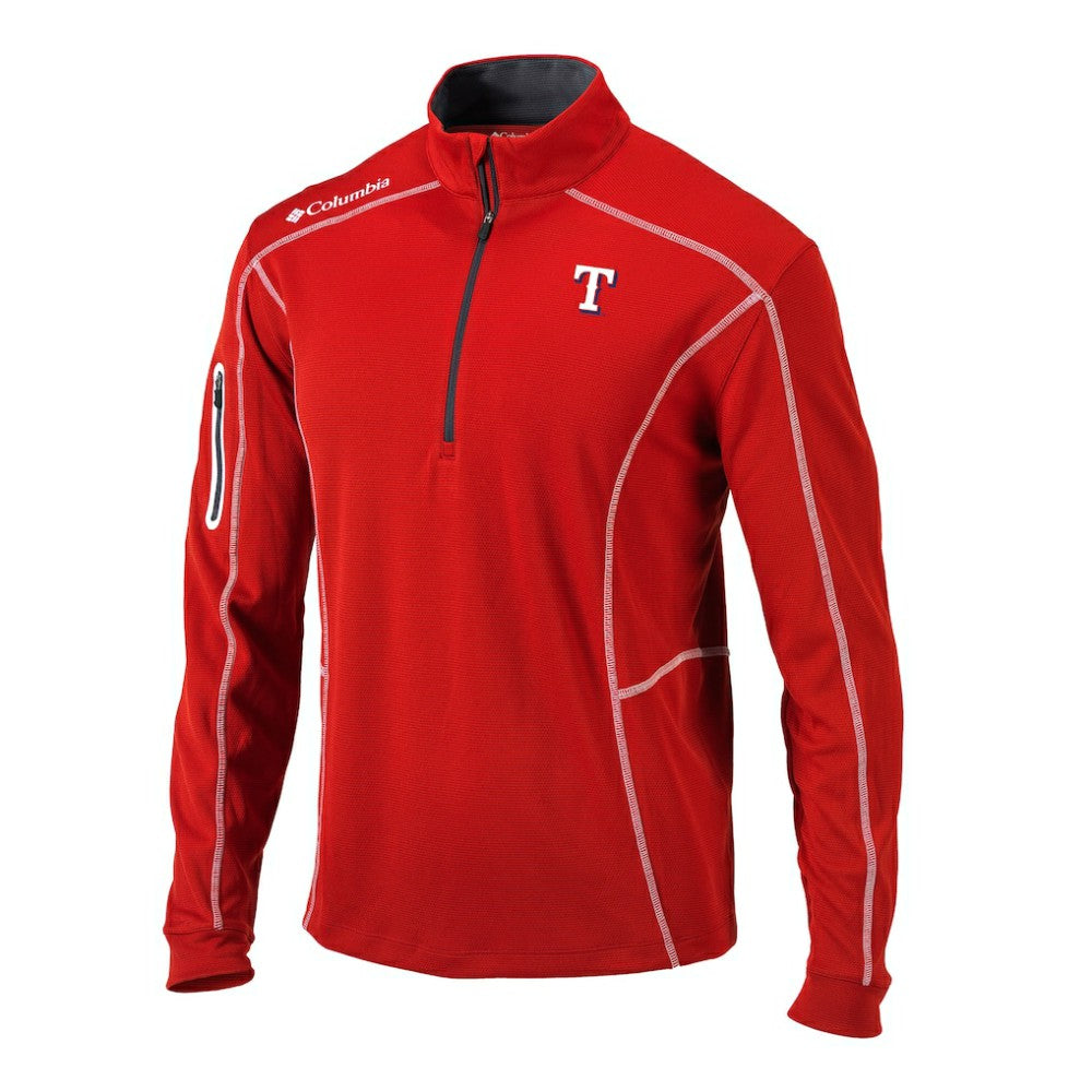Texas Rangers Columbia Omni-Wick Shotgun Quarter-Zip Pullover - MLB