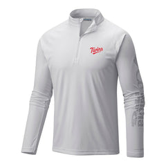 Minnesota Twins Columbia Terminal Tackle Omni-Wick Raglan Quarter-Zip Pullover - MLB