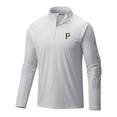 Pittsburgh Pirates Columbia Terminal Tackle Omni-Wick Raglan Quarter-Zip Pullover - MLB