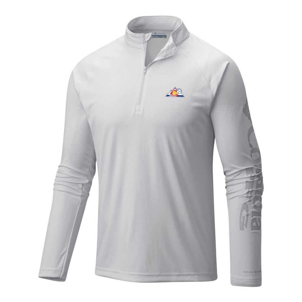 Colorado Rockies Columbia Terminal Tackle Omni-Wick Raglan Quarter-Zip Pullover - MLB