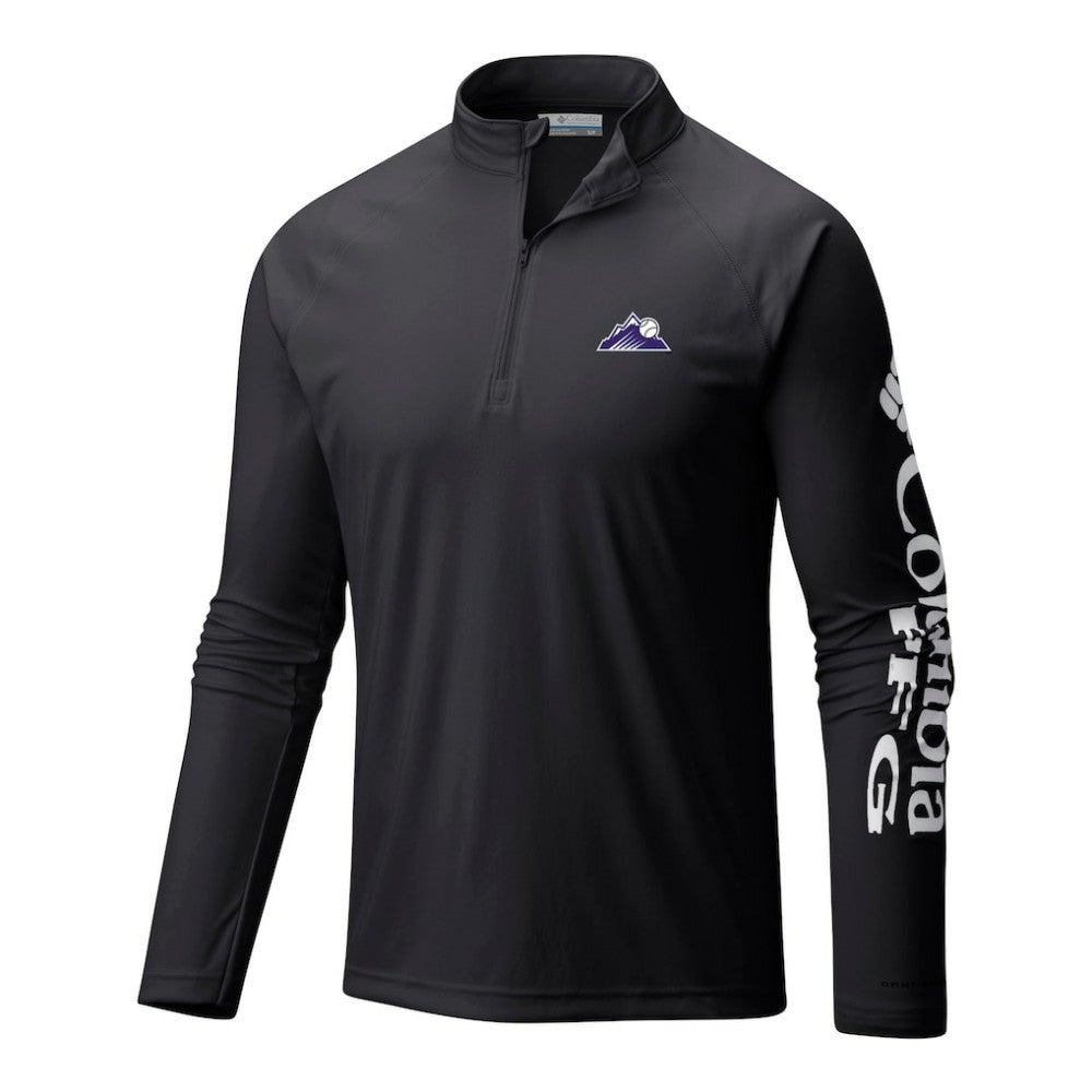 Colorado Rockies Columbia Terminal Tackle Omni-Wick Raglan Quarter-Zip Pullover - MLB