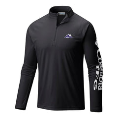 Colorado Rockies Columbia Terminal Tackle Omni-Wick Raglan Quarter-Zip Pullover - MLB