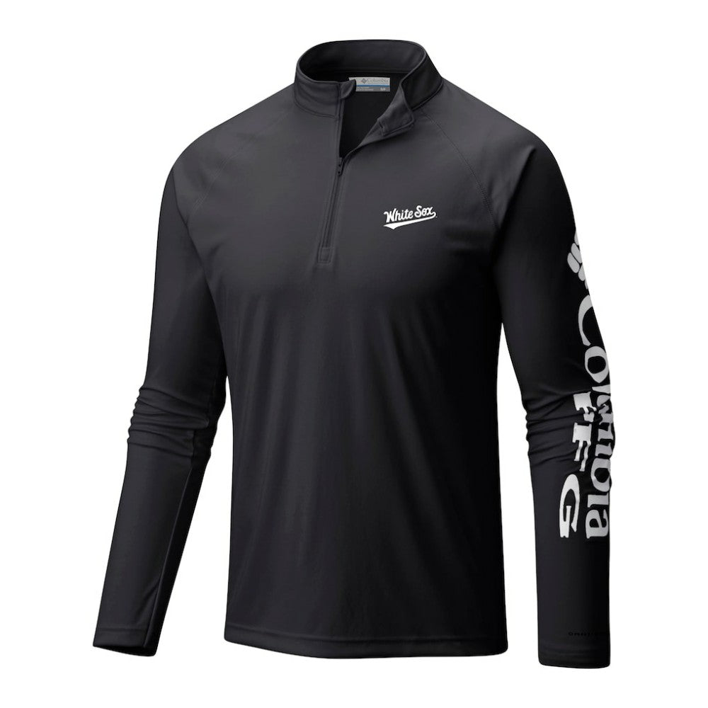 Chicago White Sox Columbia Terminal Tackle Omni-Wick Raglan Quarter-Zip Pullover - MLB