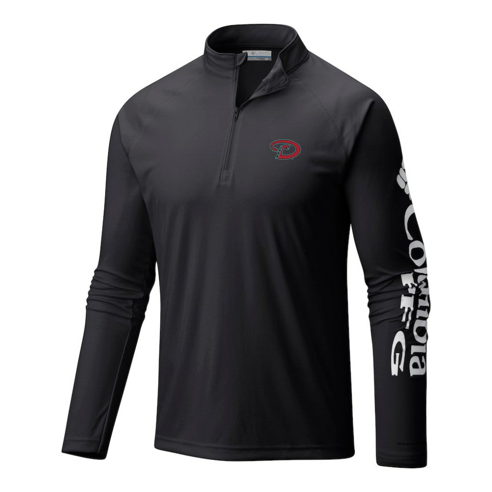 Arizona Diamondbacks Columbia Terminal Tackle Omni-Wick Raglan Quarter-Zip Pullover - MLB