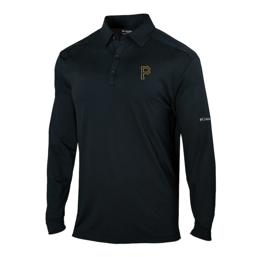 Pittsburgh Pirates Columbia Omni-Wick Pin High Long Sleeve Polo - MLB