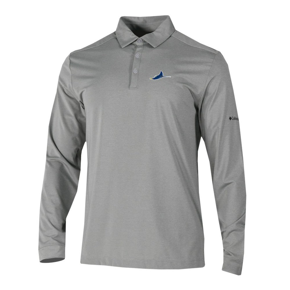 Tampa Bay Rays Columbia Omni-Wick Pin High Long Sleeve Polo - MLB