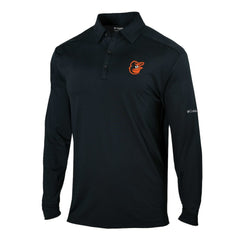 Baltimore Orioles Columbia Omni-Wick Pin High Long Sleeve Polo - MLB