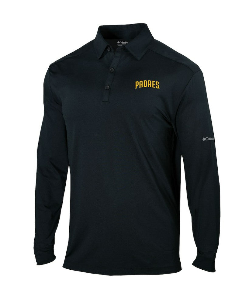 San Diego Padres Columbia Omni-Wick Pin High Long Sleeve Polo - MLB