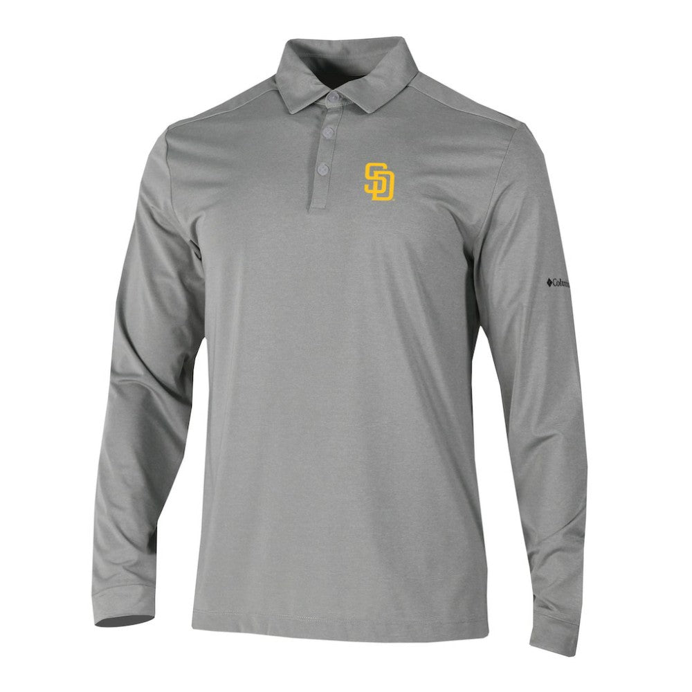 San Diego Padres Columbia Omni-Wick Pin High Long Sleeve Polo - MLB