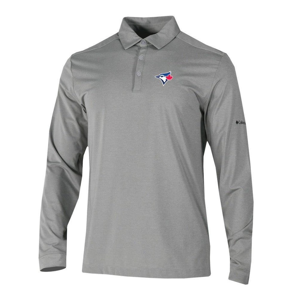 Toronto Blue Jays Columbia Omni-Wick Pin High Long Sleeve Polo - MLB