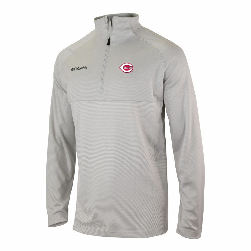 Cincinnati Reds Columbia Omni-Wick Raglan Rockin' It Quarter-Zip Pullover - MLB