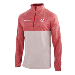 Cincinnati Reds Columbia Omni-Wick Raglan Rockin' It Quarter-Zip Pullover - MLB