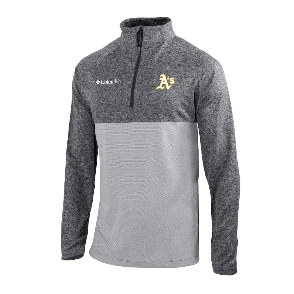 Athletics Columbia Omni-Wick Raglan Rockin' It Quarter-Zip Pullover - MLB