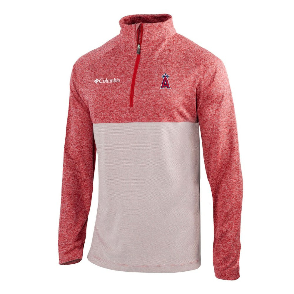 Los Angeles Angels Columbia Omni-Wick Raglan Rockin' It Quarter-Zip Pullover - MLB