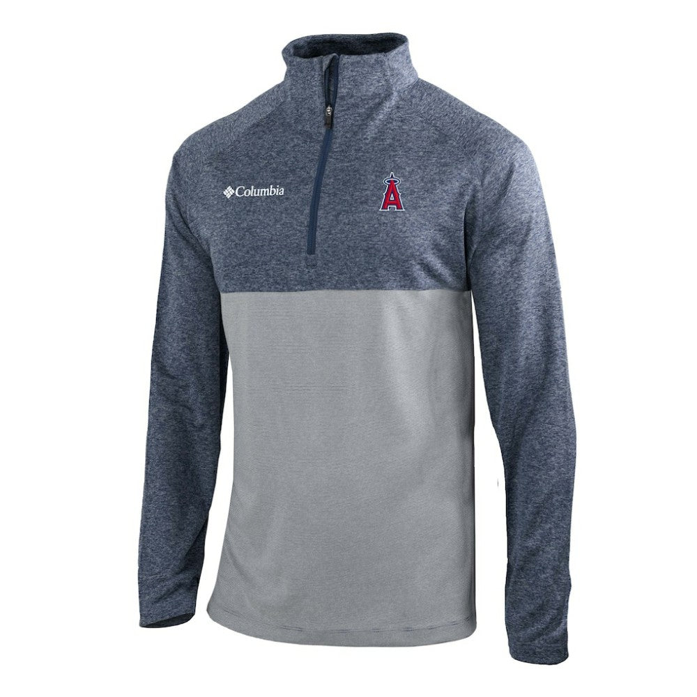Los Angeles Angels Columbia Omni-Wick Raglan Rockin' It Quarter-Zip Pullover - MLB