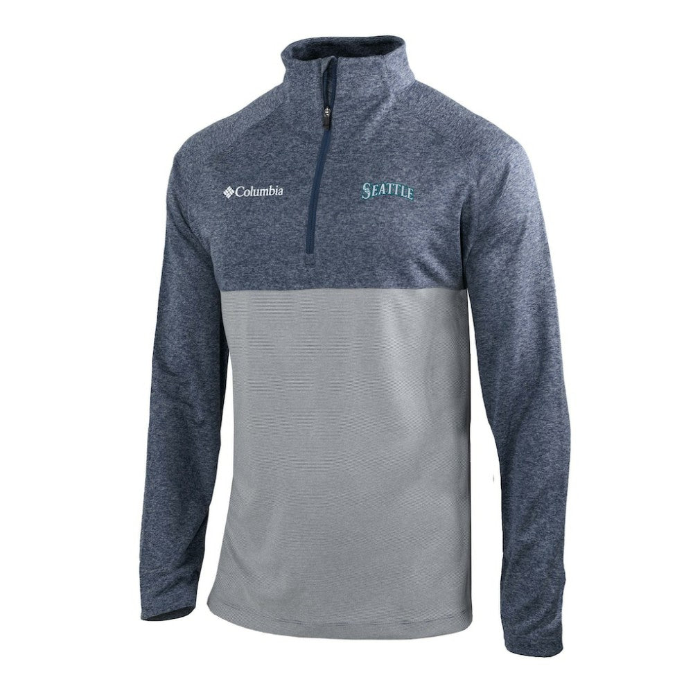 Seattle Mariners Columbia Omni-Wick Raglan Rockin' It Quarter-Zip Pullover - MLB
