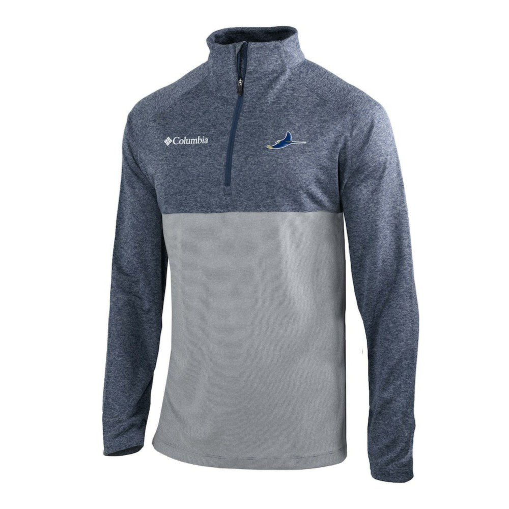 Tampa Bay Rays Columbia Omni-Wick Raglan Rockin' It Quarter-Zip Pullover - MLB