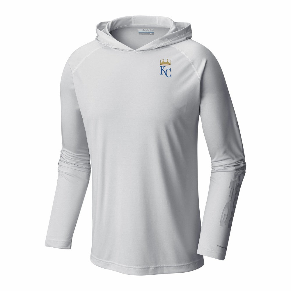 Kansas City Royals Columbia Terminal Tackle Omni-Shade Raglan Pullover Hoodie - MLB