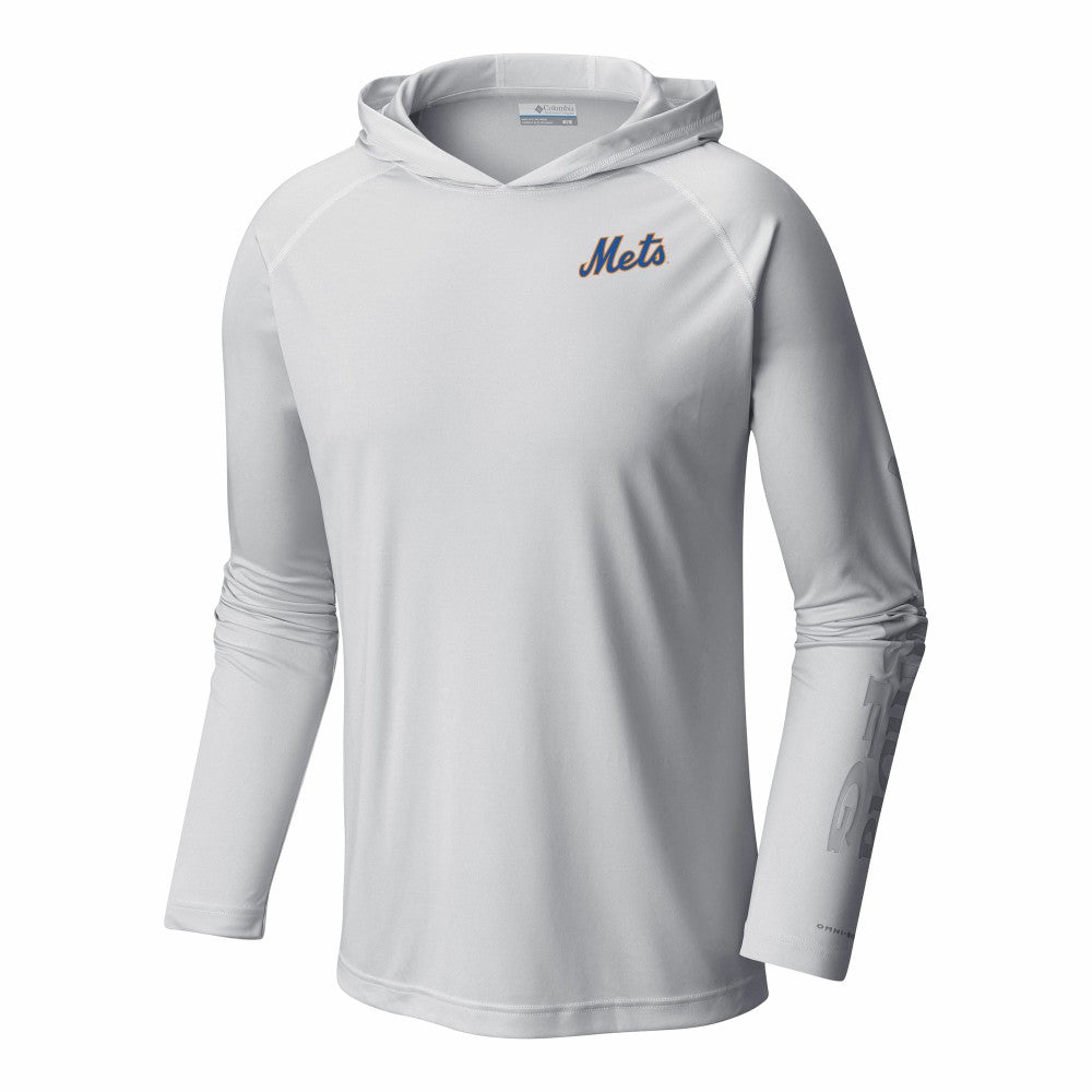 New York Mets Columbia Terminal Tackle Omni-Shade Pullover Hoodie - MLB
