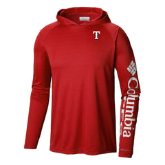 Texas Rangers Columbia Terminal Tackle Omni-Shade Pullover Hoodie - MLB