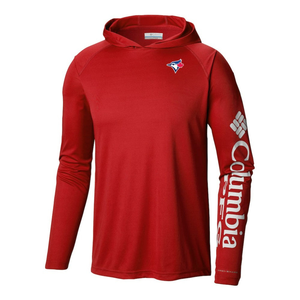 Toronto Blue Jays Columbia Terminal Tackle Omni-Shade Pullover Hoodie - MLB
