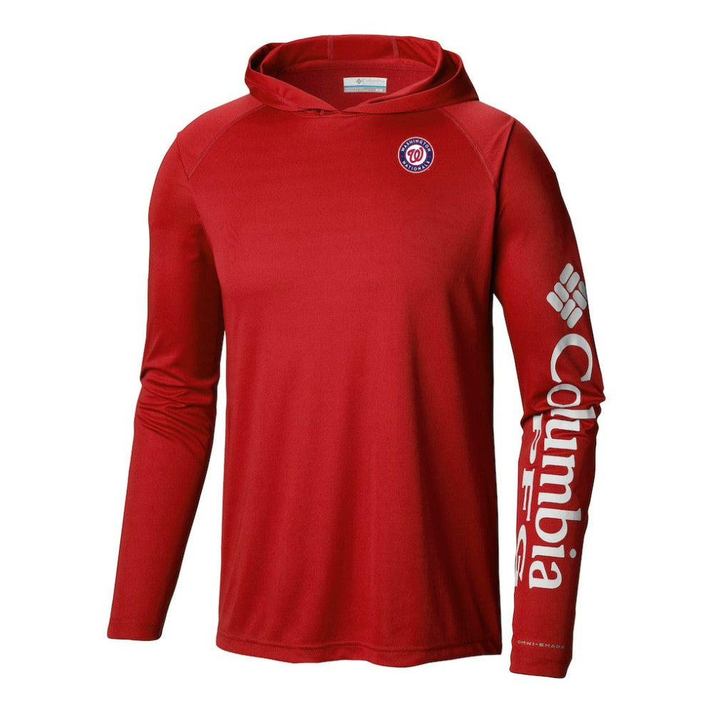 Washington Nationals Columbia Terminal Tackle Omni-Shade Pullover Hoodie - MLB