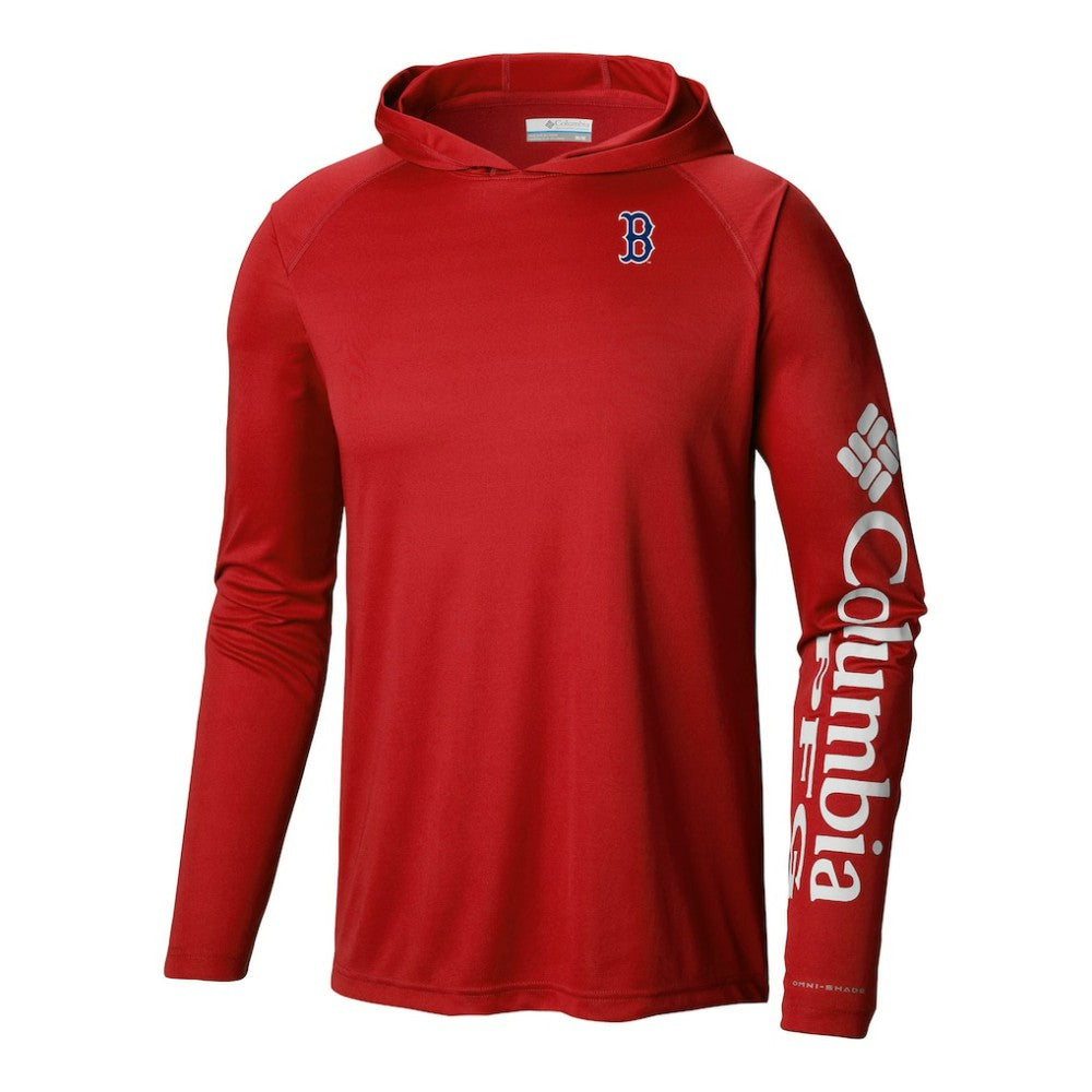 Boston Red Sox Columbia Terminal Tackle Omni-Shade Pullover Hoodie - MLB