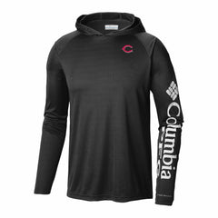Cincinnati Reds Columbia Terminal Tackle Omni-Shade Pullover Hoodie - MLB