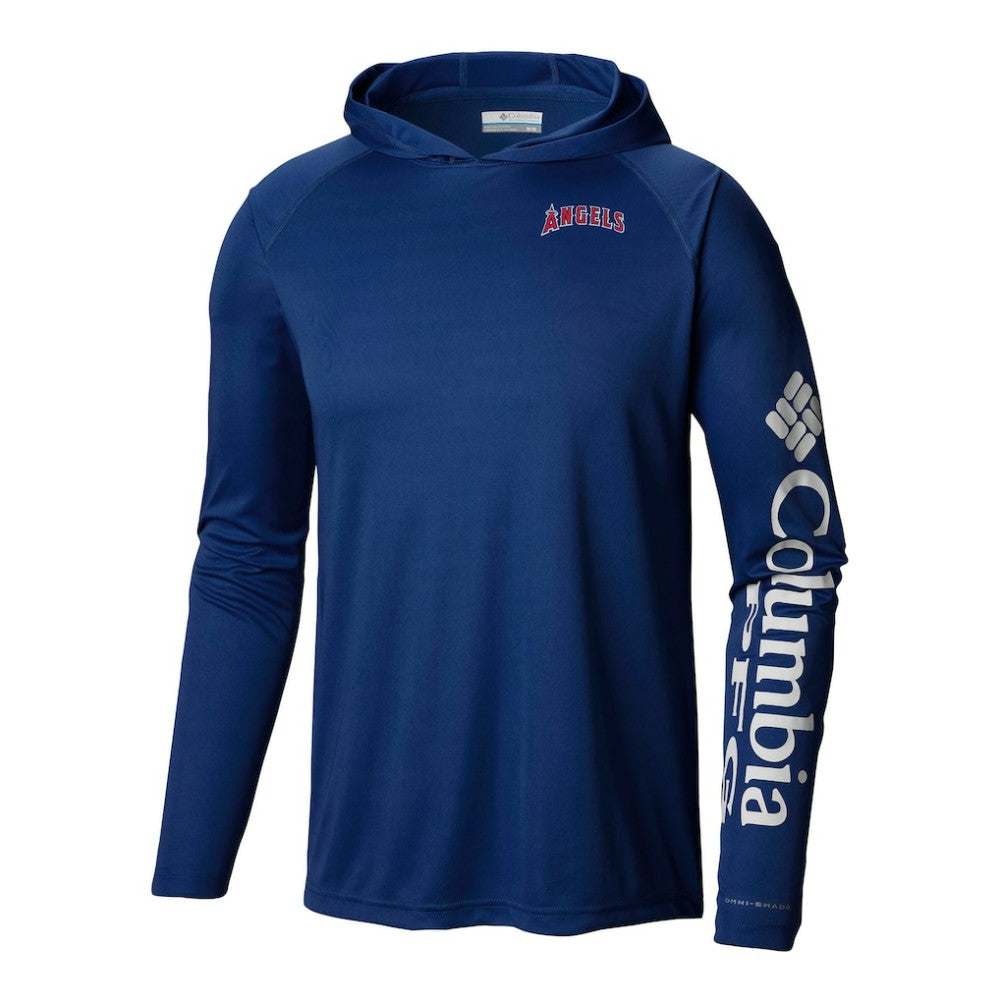 Los Angeles Angels Columbia Terminal Tackle Omni-Shade Pullover Hoodie - MLB