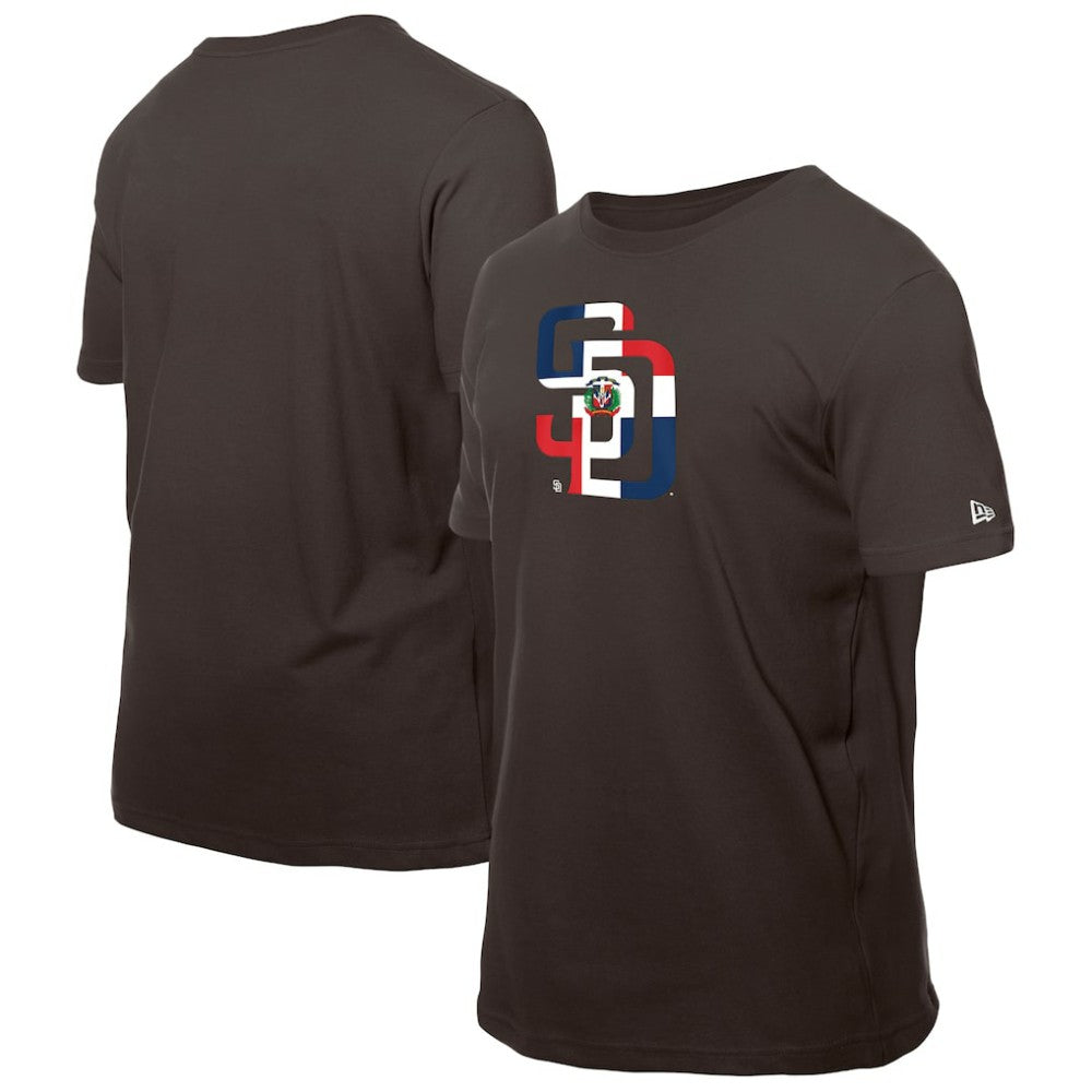 San Diego Padres New Era Dominican Republic Flag Logo T-Shirt - MLB
