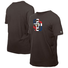 San Diego Padres New Era Dominican Republic Flag Logo T-Shirt - MLB
