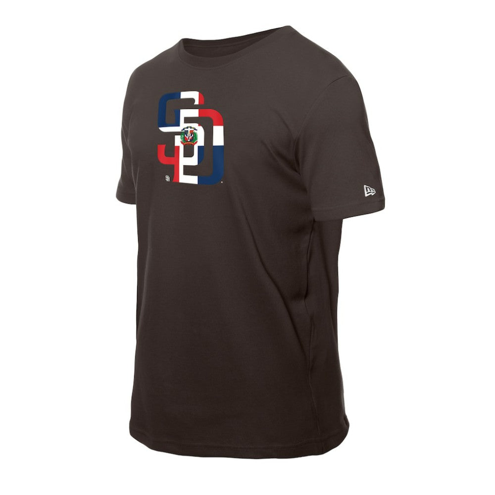 San Diego Padres New Era Dominican Republic Flag Logo T-Shirt - MLB