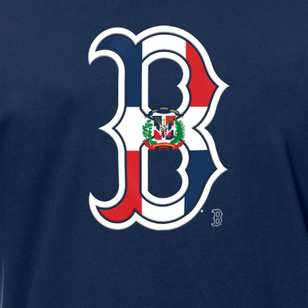 Boston Red Sox New Era Dominican Republic Flag Logo T-Shirt - MLB