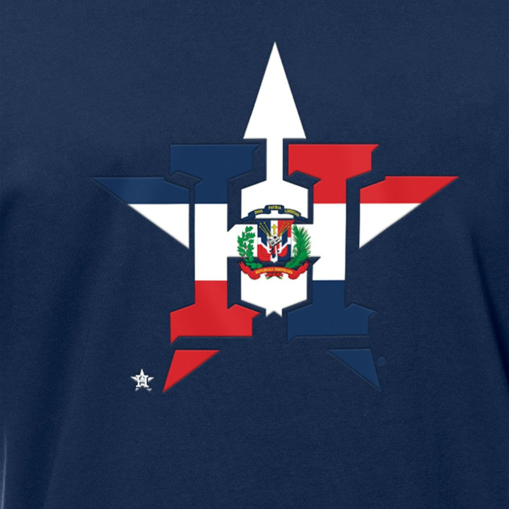 Houston Astros New Era Dominican Republic Flag Logo T-Shirt - MLB
