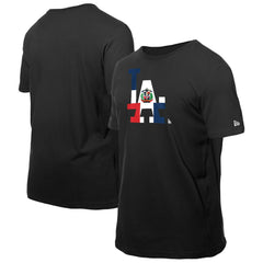 Los Angeles Dodgers New Era Dominican Republic Flag Logo T-Shirt - MLB