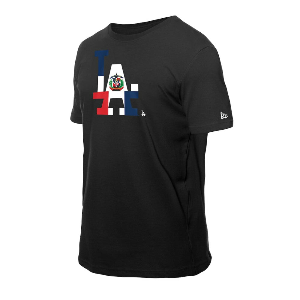 Los Angeles Dodgers New Era Dominican Republic Flag Logo T-Shirt - MLB